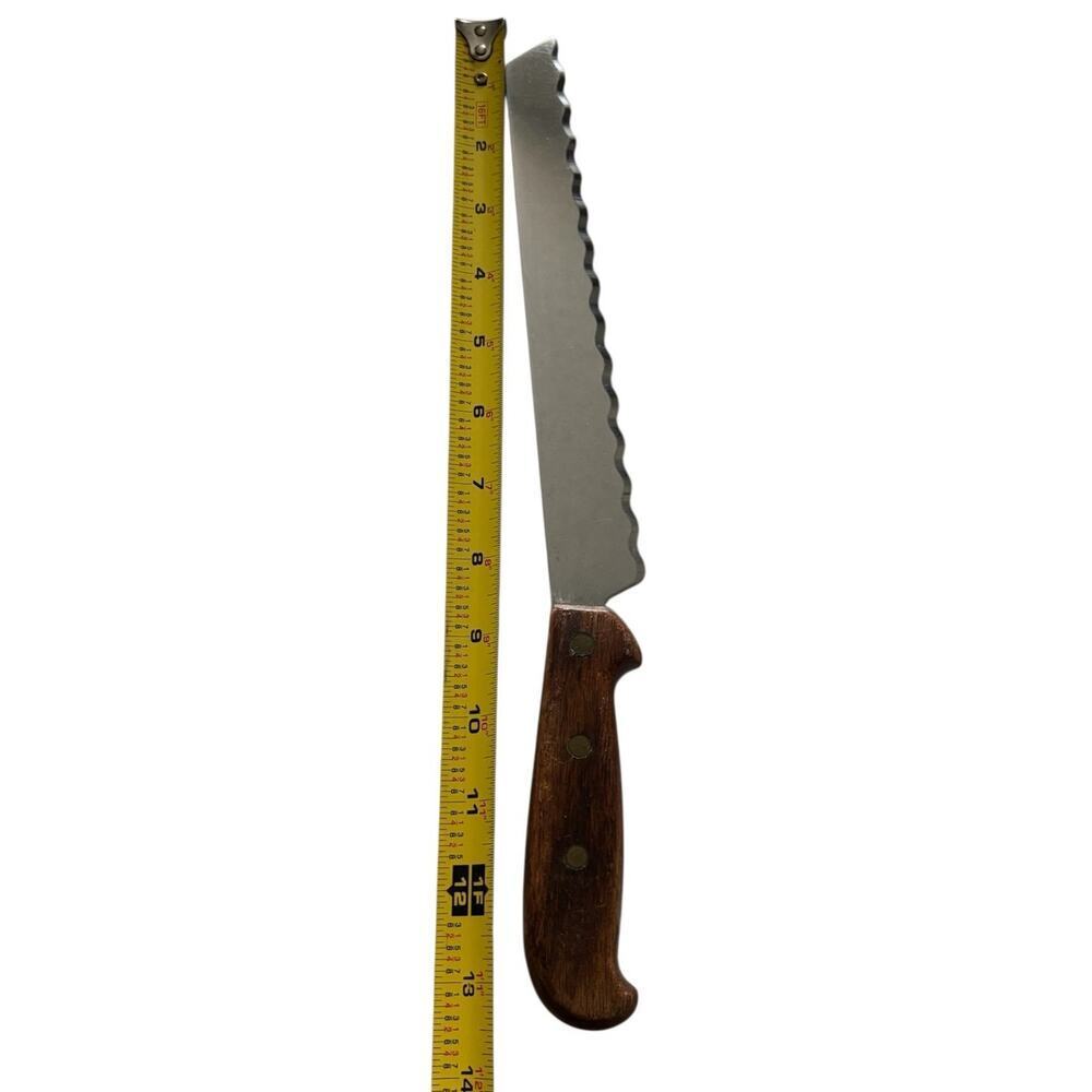 Erik Anton Berg Eskilstuna 9" Serrated Slicing Knife Sweden - Picture 3 of 7